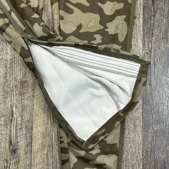 Adidas Pants Womens M Trio AOP Camo Soccer Regular Fit Tapered Zip Legs Training - Picture 3 of 16